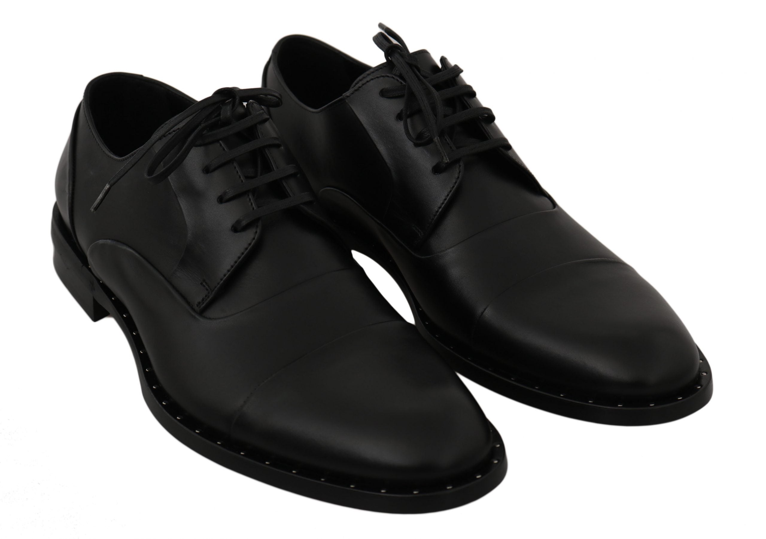 Dolce & Gabbana Dolce & Gabbana Black Leather Derby Formal Men's Shoes