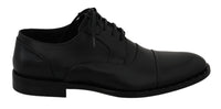 Dolce & Gabbana Dolce & Gabbana Black Leather Derby Formal Men's Shoes