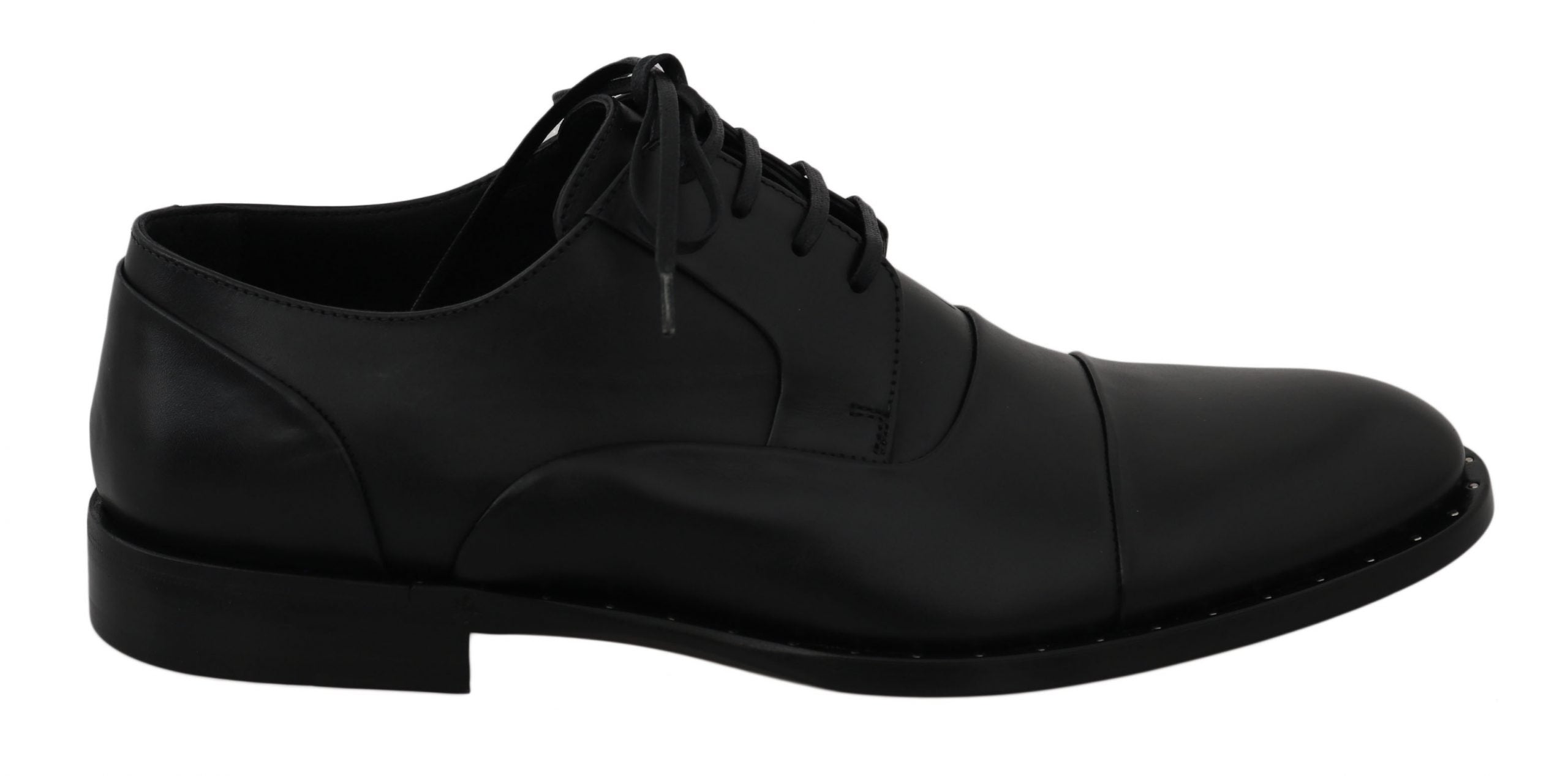 Dolce & Gabbana Dolce & Gabbana Black Leather Derby Formal Men's Shoes