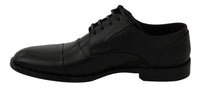 Dolce & Gabbana Dolce & Gabbana Black Leather Derby Formal Men's Shoes