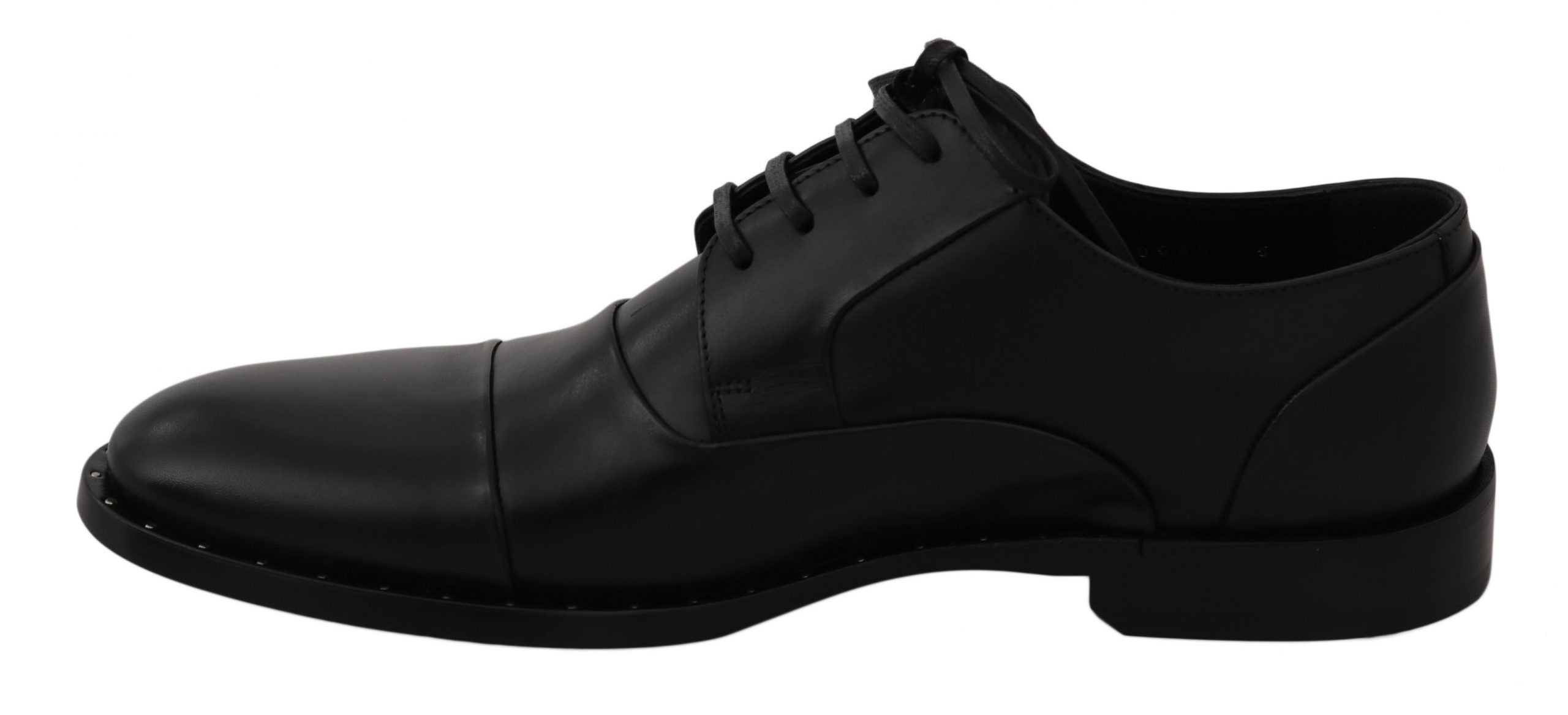 Dolce & Gabbana Dolce & Gabbana Black Leather Derby Formal Men's Shoes