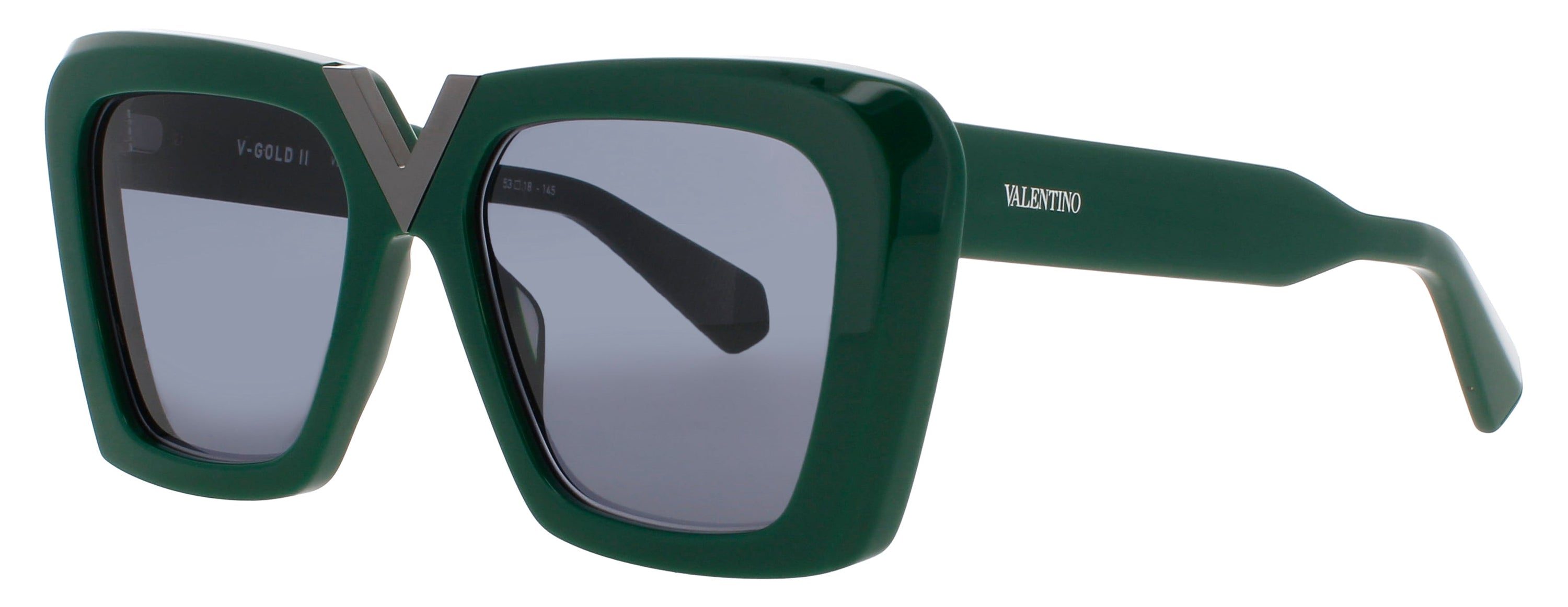 Valentino Valentino Sunglasses DARK GREEN/BLACK RHODIUM