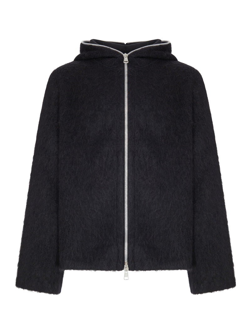 Our Legacy Men Full Zip Wool Hoodie