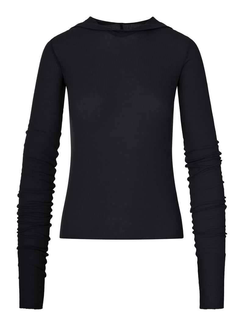 Rick Owens Rick Owens Women Ribbed Knit Hoodie
