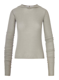 Rick Owens Women Ribbed Knit Hoodie