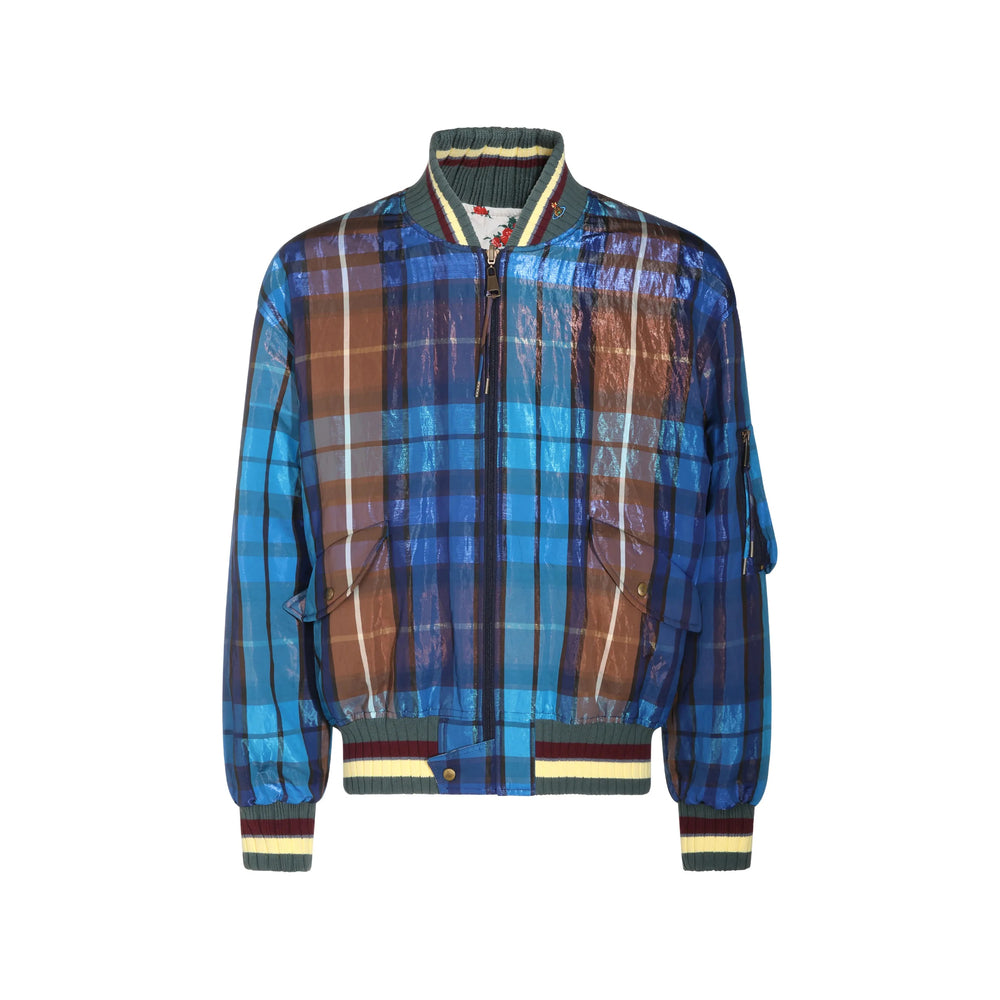 Vivienne Westwood Blue Jackets - Bomber Jackets Men