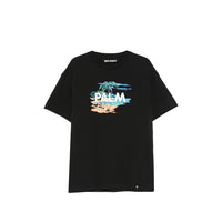 Palm Angels Black T-Shirts & Vests - T-Shirts Men