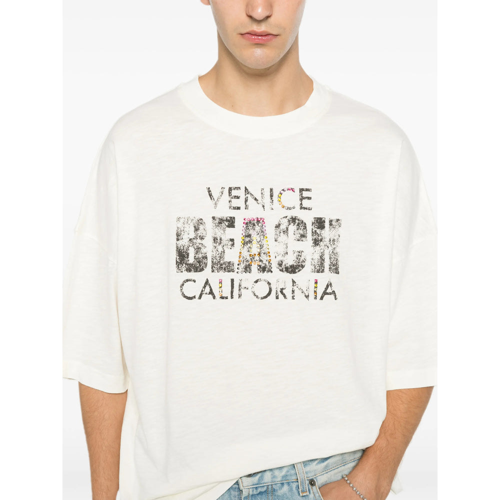 Palm Angels Neutrals T-Shirts & Vests - T-Shirts Men