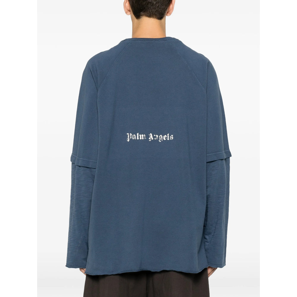 Palm Angels Blue T-Shirts & Vests - T-Shirts Men