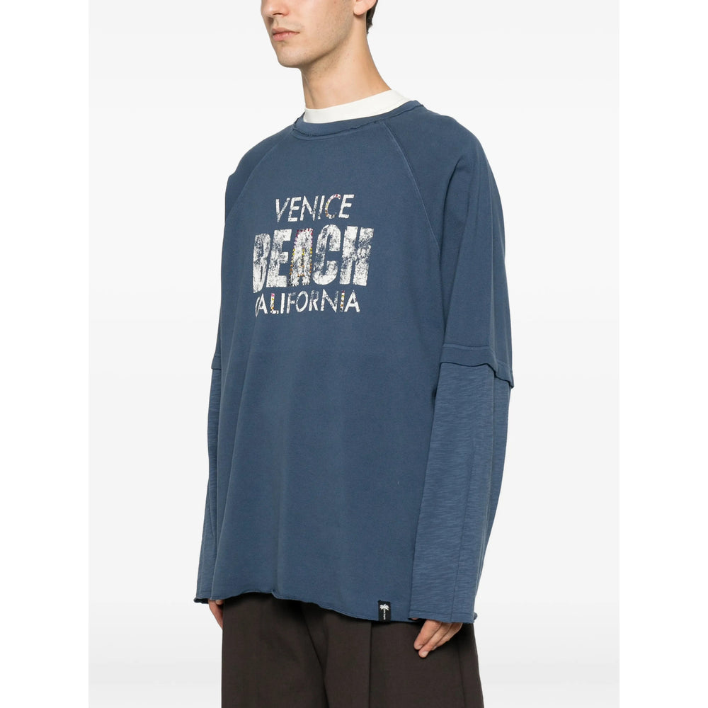 Palm Angels Blue T-Shirts & Vests - T-Shirts Men