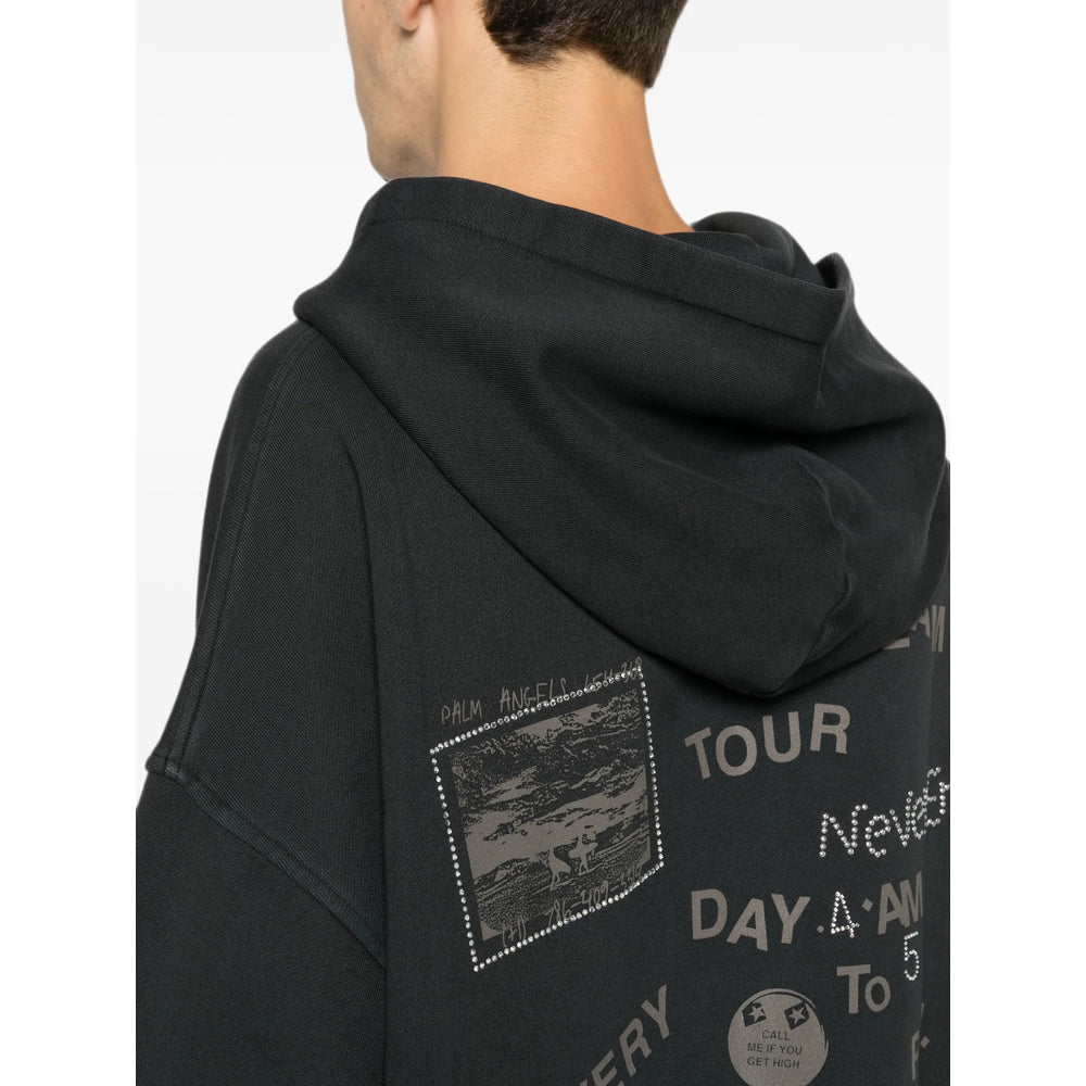 Palm Angels Black Sweaters & Knitwear - Hoodies Men