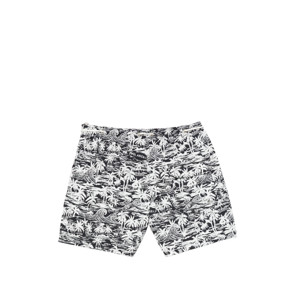Palm Angels Black Beachwear - Swim Shorts Men
