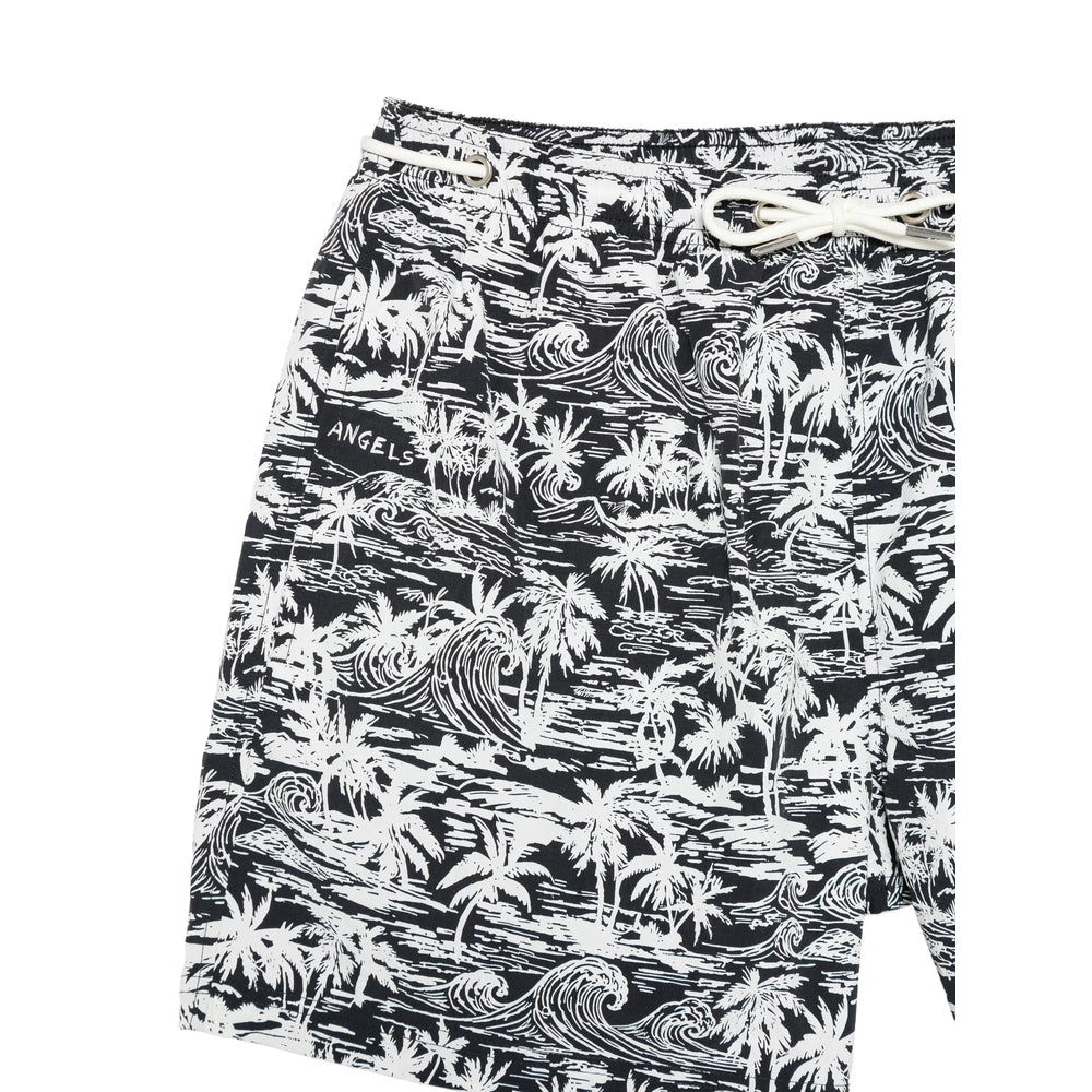 Palm Angels Black Beachwear - Swim Shorts Men