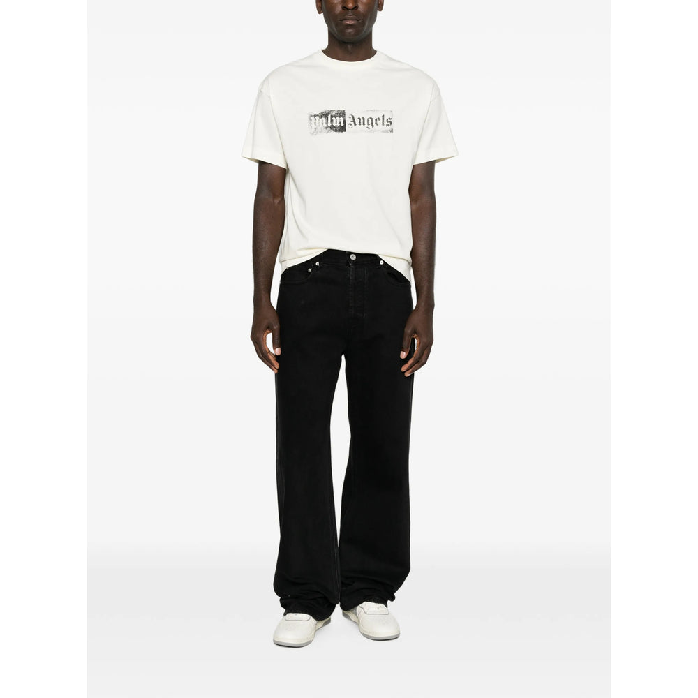 Palm Angels White T-Shirts & Vests - T-Shirts Men