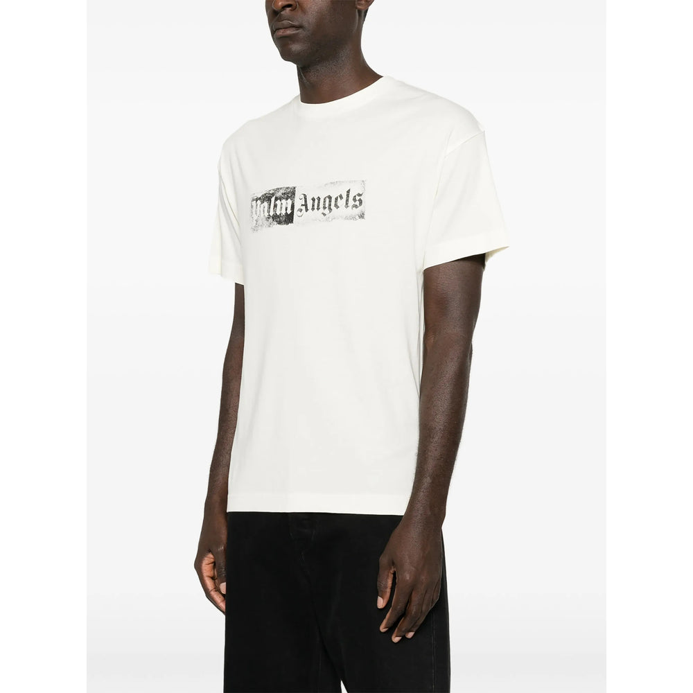 Palm Angels White T-Shirts & Vests - T-Shirts Men
