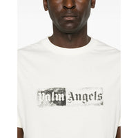 Palm Angels White T-Shirts & Vests - T-Shirts Men
