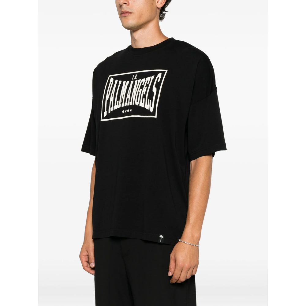 Palm Angels Black T-Shirts & Vests - T-Shirts Men