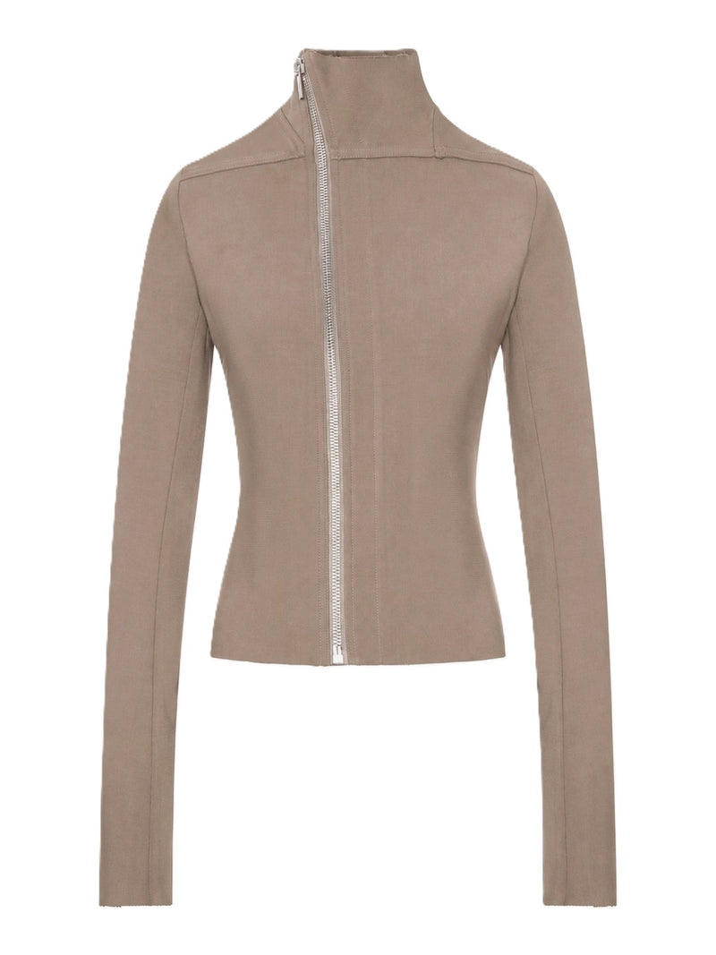 Rick Owens Women Gary Fitted Jacket With Asymmetric Zip