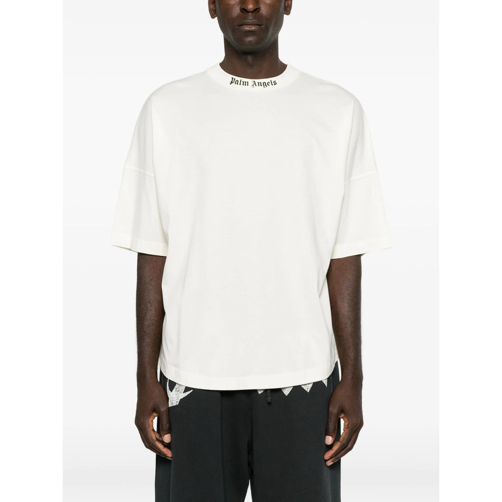 Palm Angels White T-Shirts & Vests - T-Shirts Men