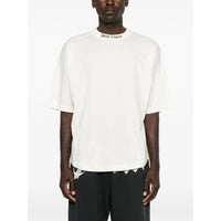 Palm Angels White T-Shirts & Vests - T-Shirts Men