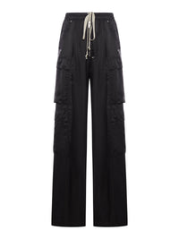 Rick Owens Women Cupro Cargobelas Trousers