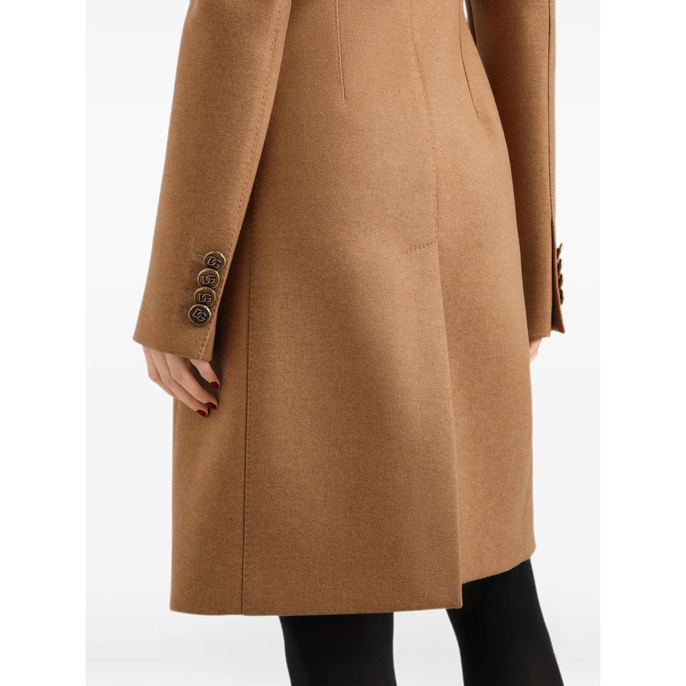 Dolce & Gabbana Neutrals Coats - Double Breasted & Peacoats Women