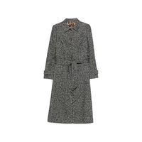 Dolce & Gabbana Grey Coats - Single Breasted Coats Women