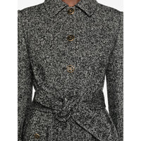 Dolce & Gabbana Grey Coats - Single Breasted Coats Women