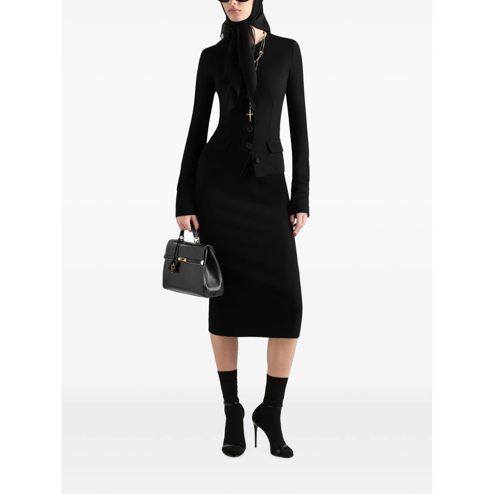 Dolce & Gabbana Black Jackets - Fitted Jackets Women
