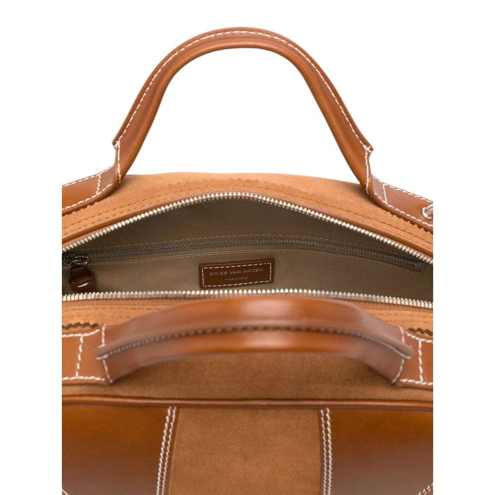 Dries Van Noten Brown Tote Bags Men