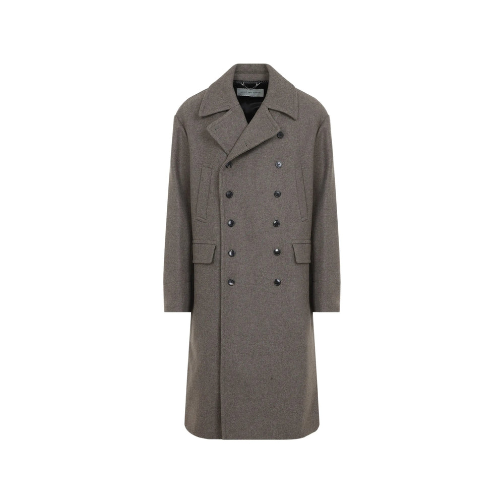 Dries Van Noten Brown Coats - Double Breasted Coats Men