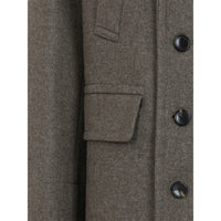 Dries Van Noten Brown Coats - Double Breasted Coats Men