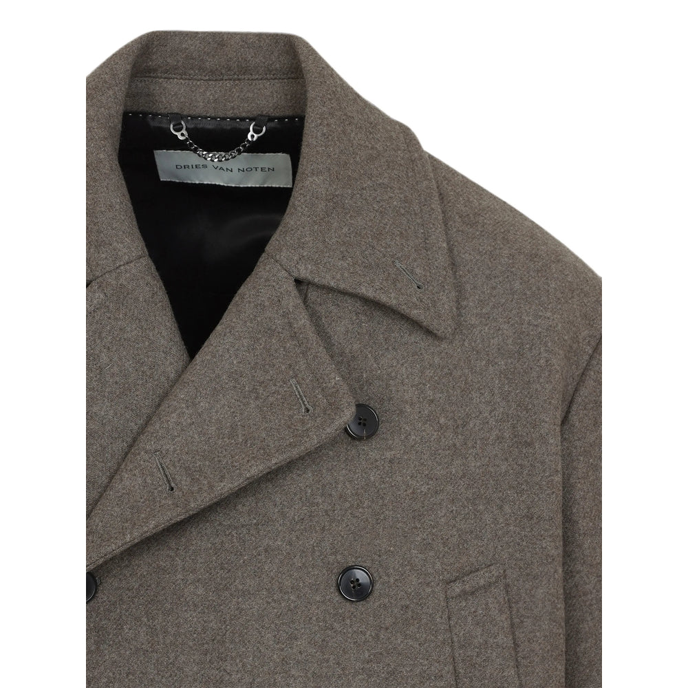 Dries Van Noten Brown Coats - Double Breasted Coats Men