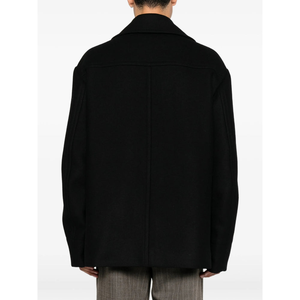 Dries Van Noten Black Coats - Peacoats Men