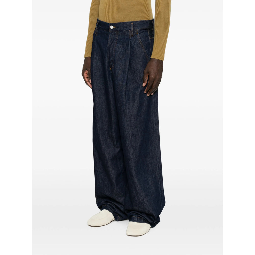 Dries Van Noten Dries Van Noten Blue Denim - Wide-Leg Jeans Men