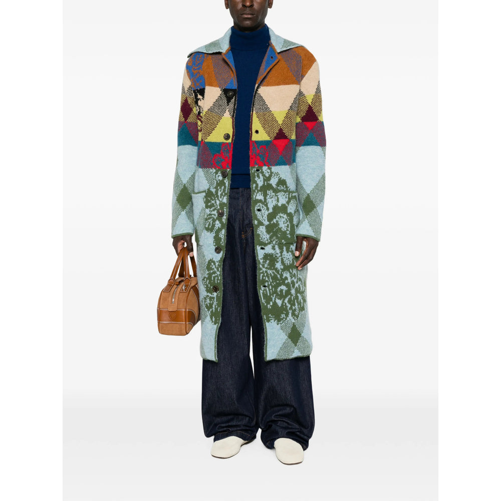 Dries Van Noten Blue Coats - Peacoats Men