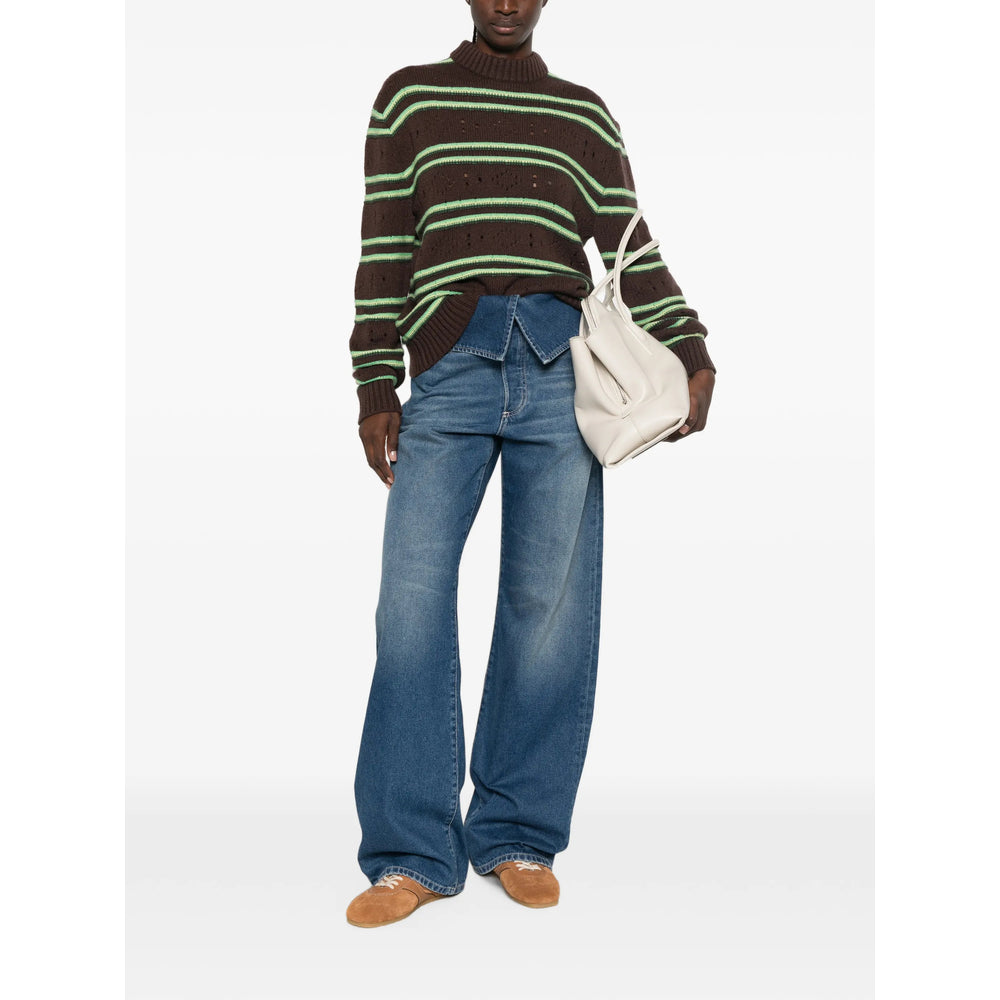 Dries Van Noten Dries Van Noten Blue Denim - Wide-Leg Jeans Women