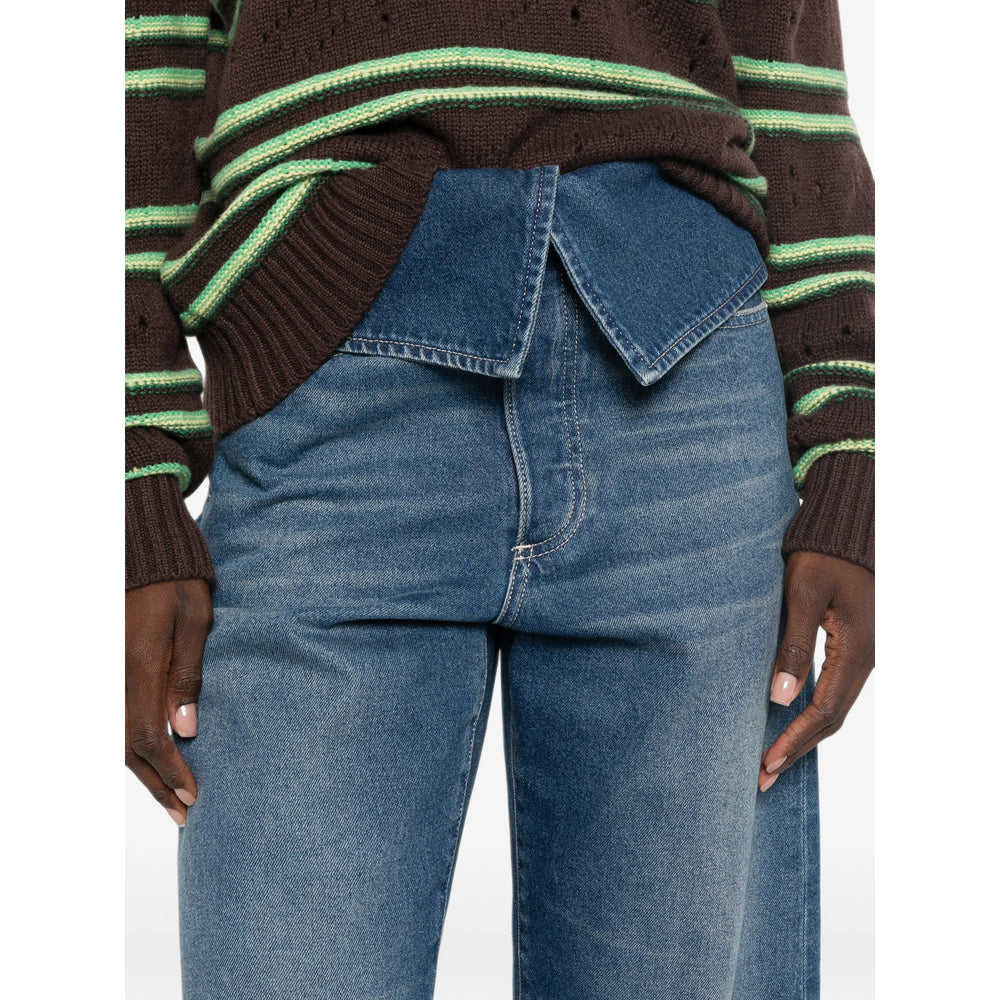 Dries Van Noten Dries Van Noten Blue Denim - Wide-Leg Jeans Women