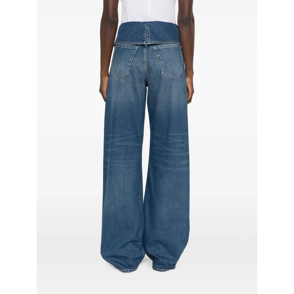 Dries Van Noten Dries Van Noten Blue Denim - Wide-Leg Jeans Women