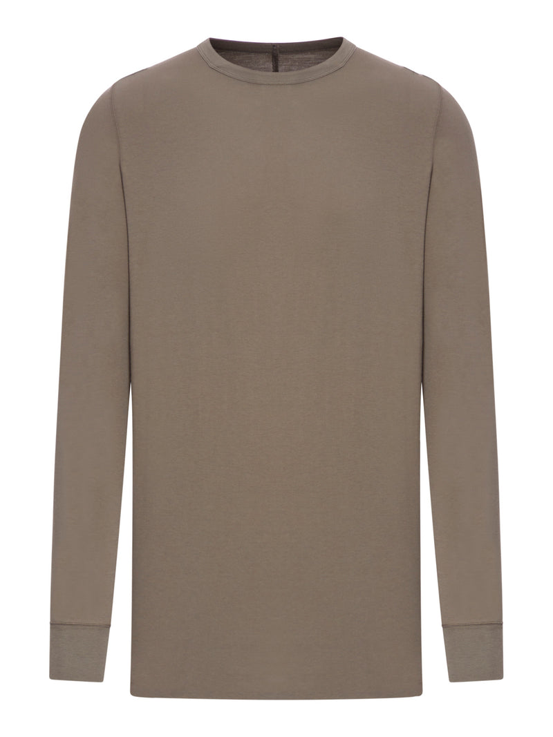 Rick Owens Men Long-Sleeved Cotton Jersey T-Shirt