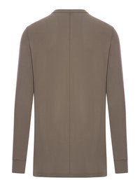Rick Owens Men Long-Sleeved Cotton Jersey T-Shirt