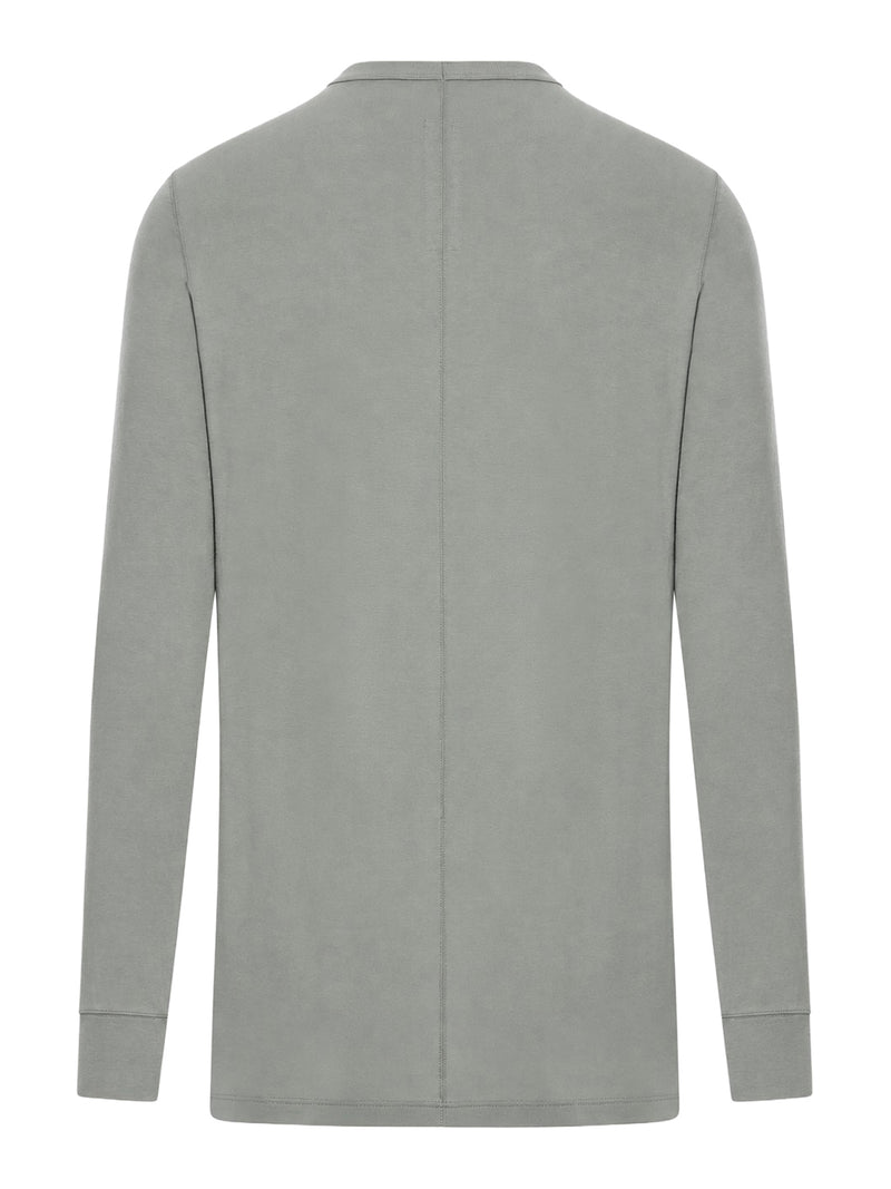 Rick Owens Men Long-Sleeved Cotton Jersey T-Shirt