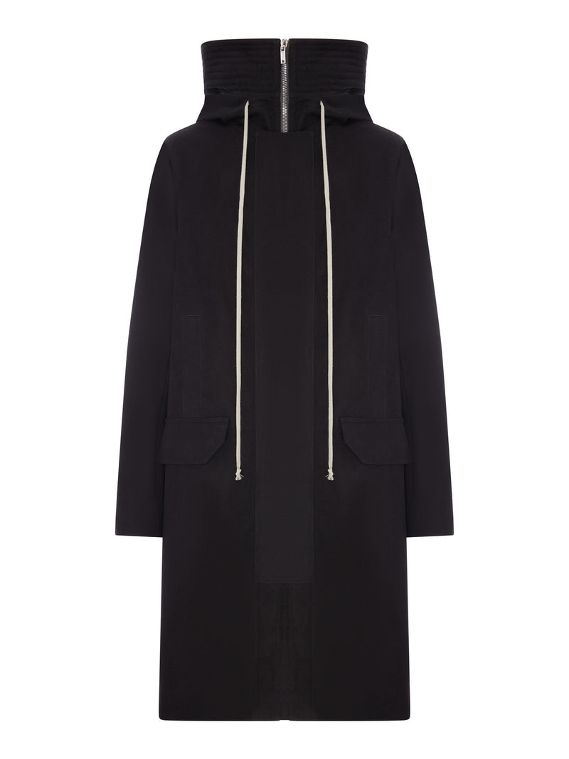 Rick Owens Rick Owens Men Long Cotton Parka With Hood