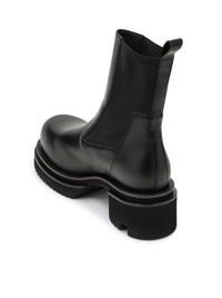 Rick Owens Men Bogun Black Leather Boots