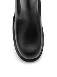 Rick Owens Men Bogun Black Leather Boots