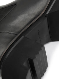 Rick Owens Men Bogun Black Leather Boots