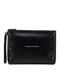 Christian Louboutin Men Kosmica Smooth Calfskin Clutch