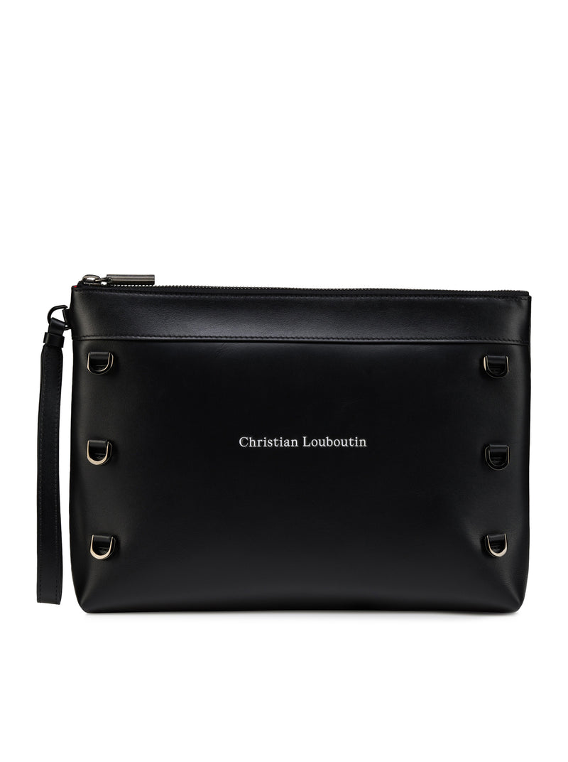Christian Louboutin Men Kosmica Smooth Calfskin Clutch