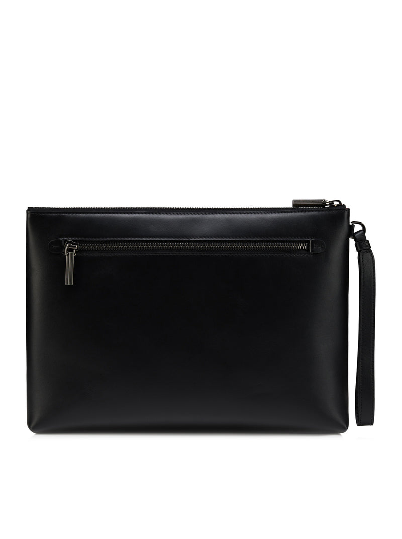Christian Louboutin Men Kosmica Smooth Calfskin Clutch