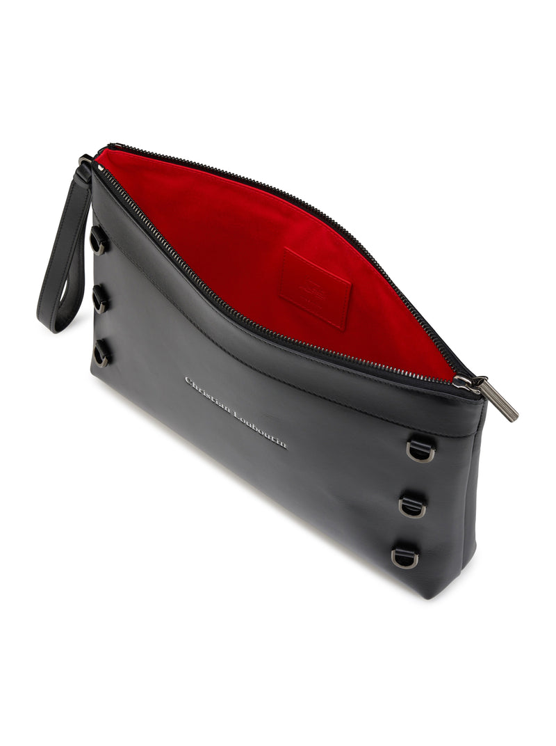Christian Louboutin Men Kosmica Smooth Calfskin Clutch